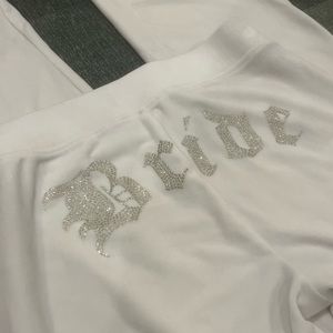 velour bride pants